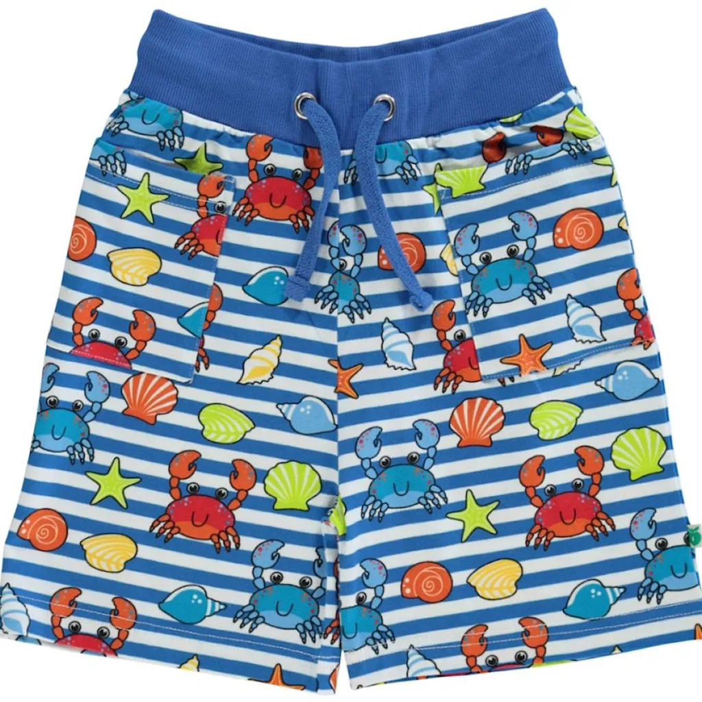 Hot Mönstrad Mjukisshorts Med Krabbor Brilliant Blue Barn Byxor & Shorts