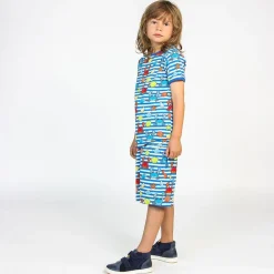 Hot Mönstrad Mjukisshorts Med Krabbor Brilliant Blue Barn Byxor & Shorts