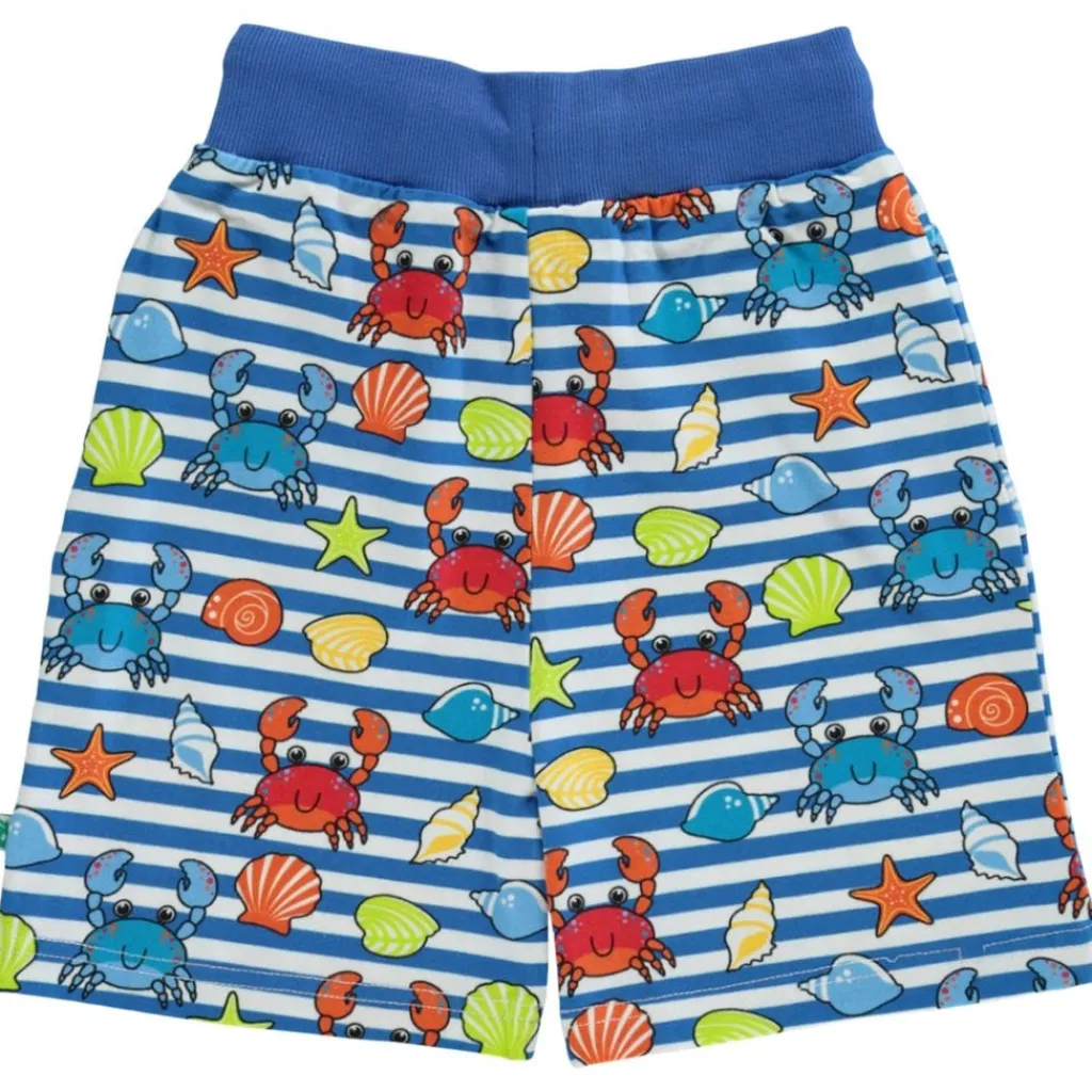 Hot Mönstrad Mjukisshorts Med Krabbor Brilliant Blue Barn Byxor & Shorts