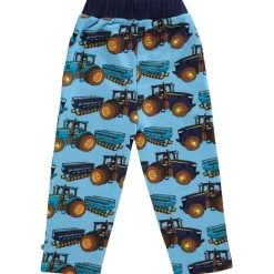 Mönstrad Mjukisshorts Med Traktorer Blue Grotto Barn Byxor & Shorts