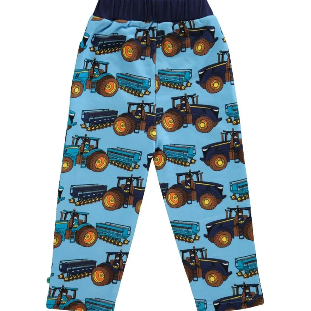 Mönstrad Mjukisshorts Med Traktorer Blue Grotto Barn Byxor & Shorts