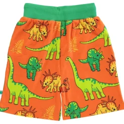 Discount Mönstrad Mjukisshorts Med Dinosaurier Orange Barn Byxor & Shorts