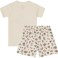 Molly GOTS Mönstrad Pyjamas Wild Strawberry Barn Sovkläder