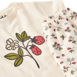 Molly GOTS Mönstrad Pyjamas Wild Strawberry Barn Sovkläder