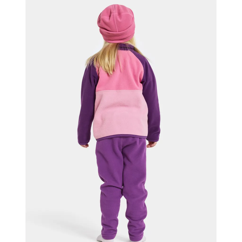 Monte Kids 4 Halvknapp Jumper Light Heather Pink Barn Tröjor & Toppar