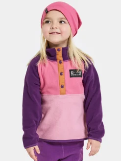 Monte Kids 4 Halvknapp Jumper Light Heather Pink Barn Tröjor & Toppar