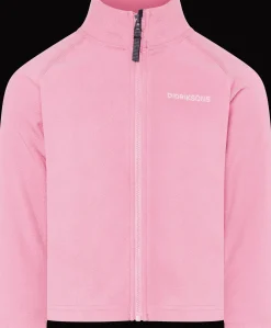 New Monte Kids 10 Jumper Med Hel Dragkedja Light Heather Pink Barn Tröjor & Toppar