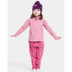 New Monte Kids 10 Jumper Med Hel Dragkedja Light Heather Pink Barn Tröjor & Toppar