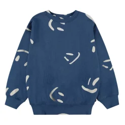 Monti Sweatshirt Big Smiles Blue Barn Tröjor & Toppar