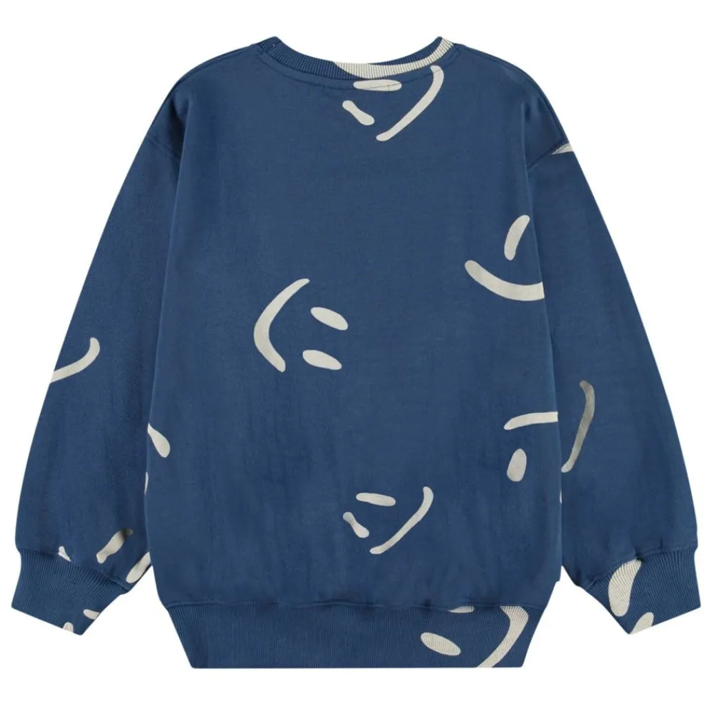 Monti Sweatshirt Big Smiles Blue Barn Tröjor & Toppar