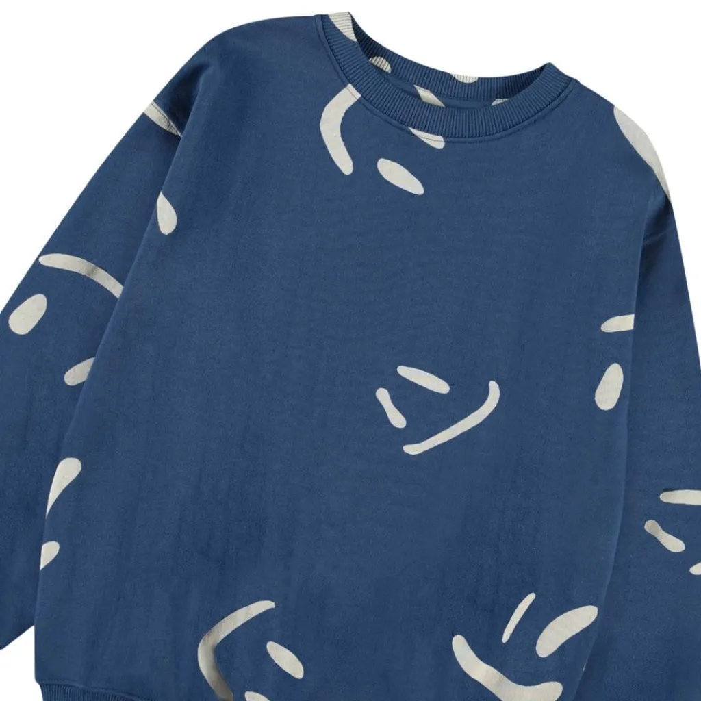 Monti Sweatshirt Big Smiles Blue Barn Tröjor & Toppar