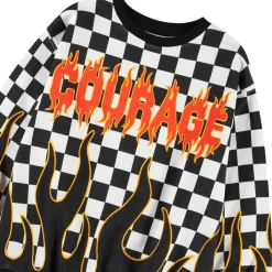Sale Monti Sweatshirt Check On Fire Barn Tröjor & Toppar
