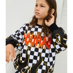 Sale Monti Sweatshirt Check On Fire Barn Tröjor & Toppar