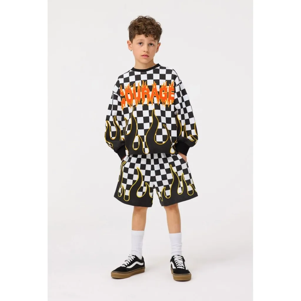 Sale Monti Sweatshirt Check On Fire Barn Tröjor & Toppar