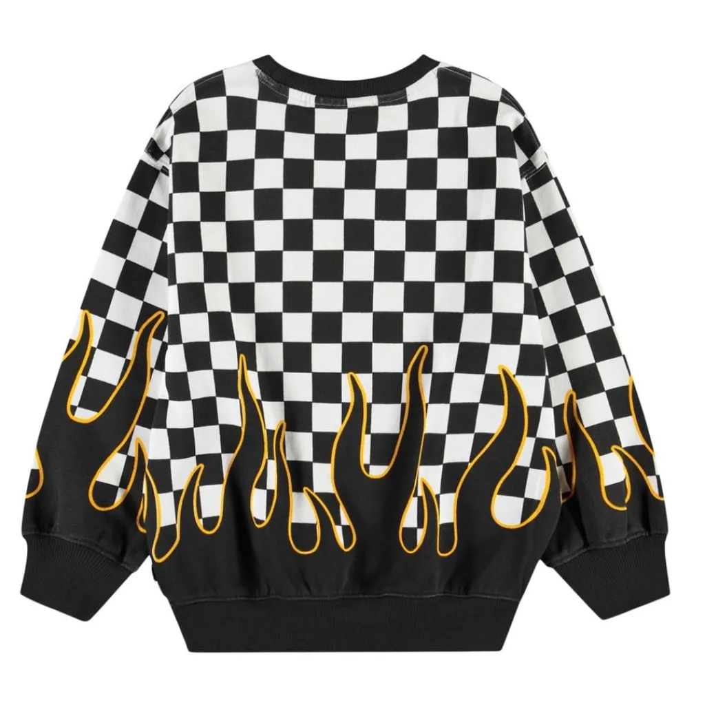 Sale Monti Sweatshirt Check On Fire Barn Tröjor & Toppar
