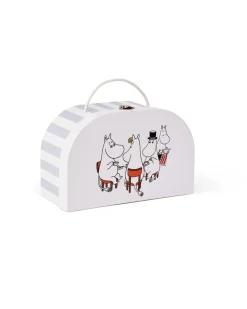 Moomin Resväska Light Blue White Barn Accessoarer