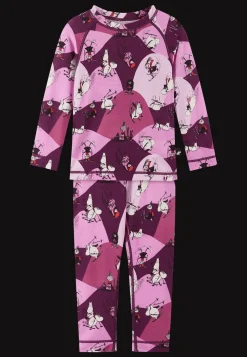 Hot Moomin Trivsam Termisk Uppsättning Rose Pink Barn Underställ