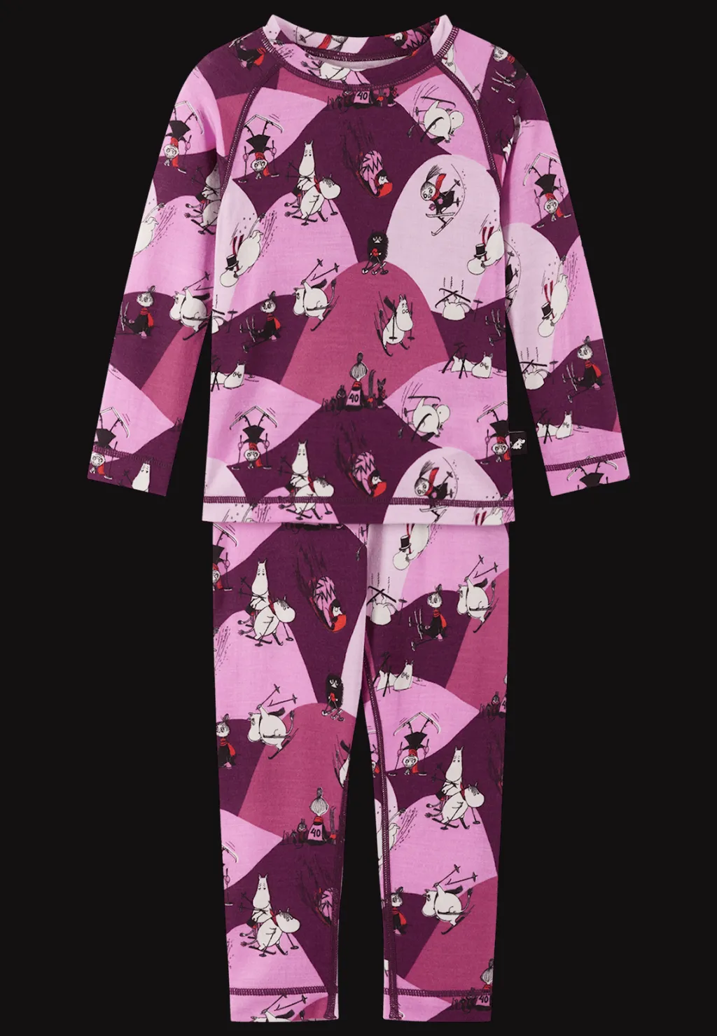 Hot Moomin Trivsam Termisk Uppsättning Rose Pink Barn Underställ