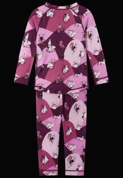 Hot Moomin Trivsam Termisk Uppsättning Rose Pink Barn Underställ