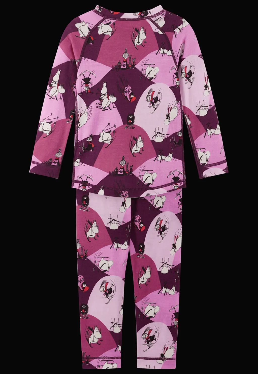 Hot Moomin Trivsam Termisk Uppsättning Rose Pink Barn Underställ