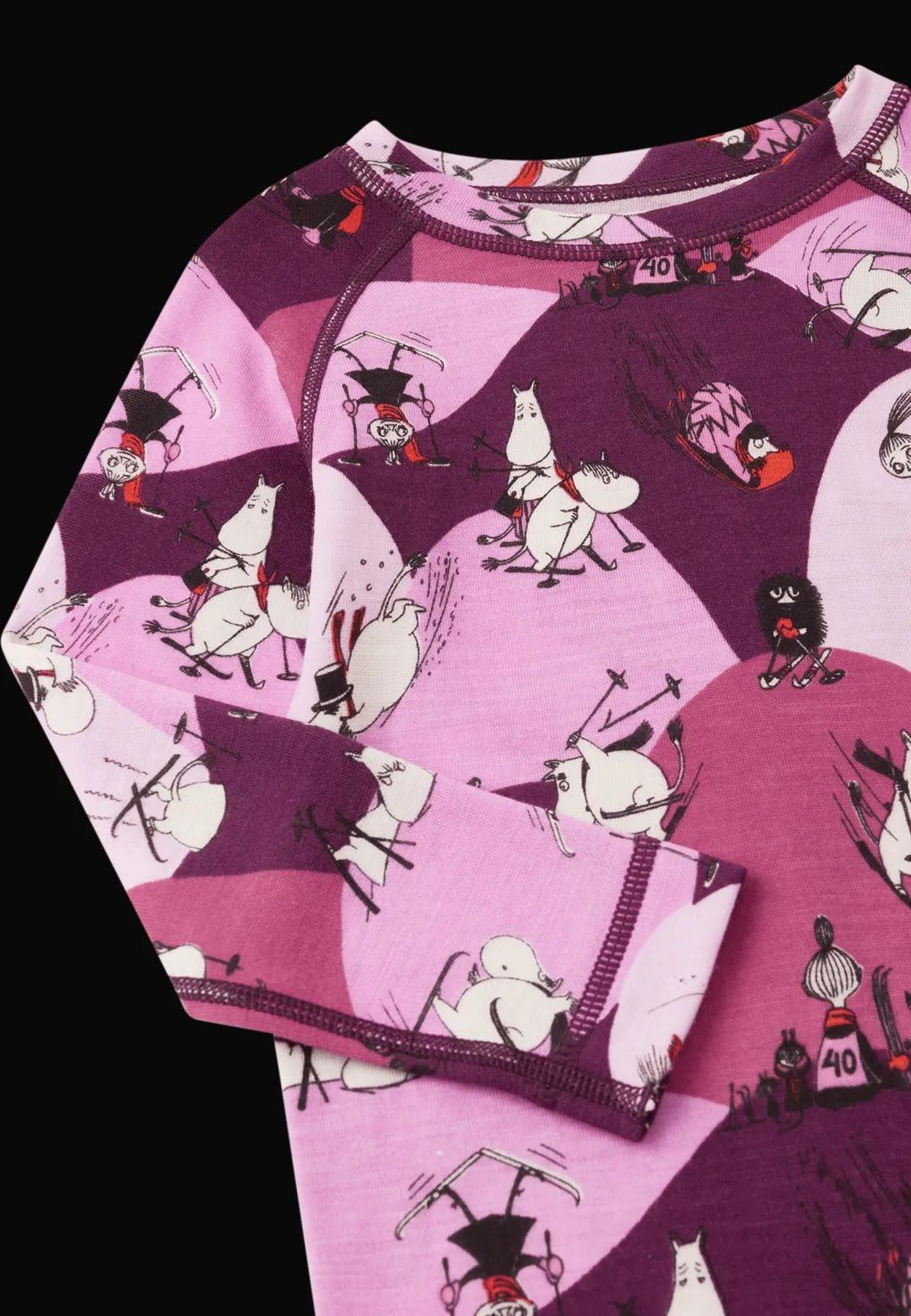 Hot Moomin Trivsam Termisk Uppsättning Rose Pink Barn Underställ