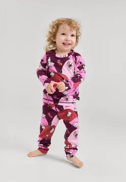 Hot Moomin Trivsam Termisk Uppsättning Rose Pink Barn Underställ