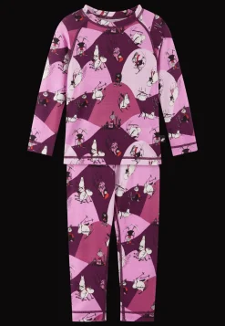 Hot Moomin Trivsam Termisk Uppsättning Rose Pink Barn Underställ