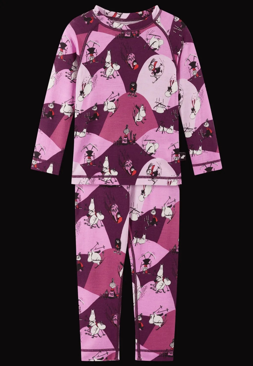 Hot Moomin Trivsam Termisk Uppsättning Rose Pink Barn Underställ