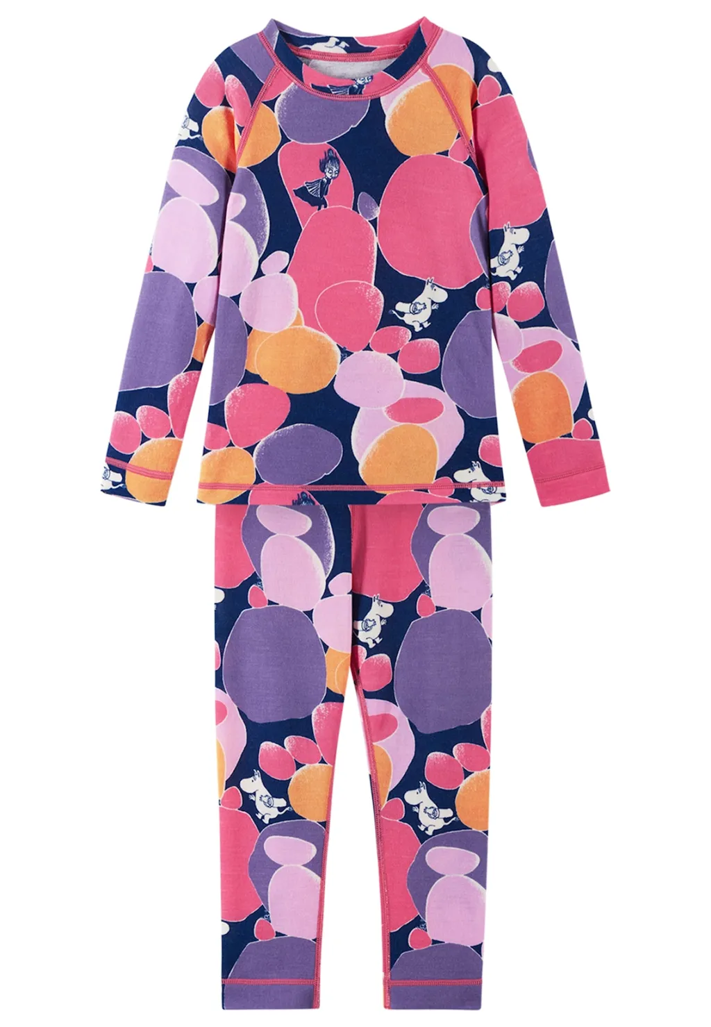 Clearance Moomin Trivsam Termiskt Baslager-set Soft Coral Barn Underställ