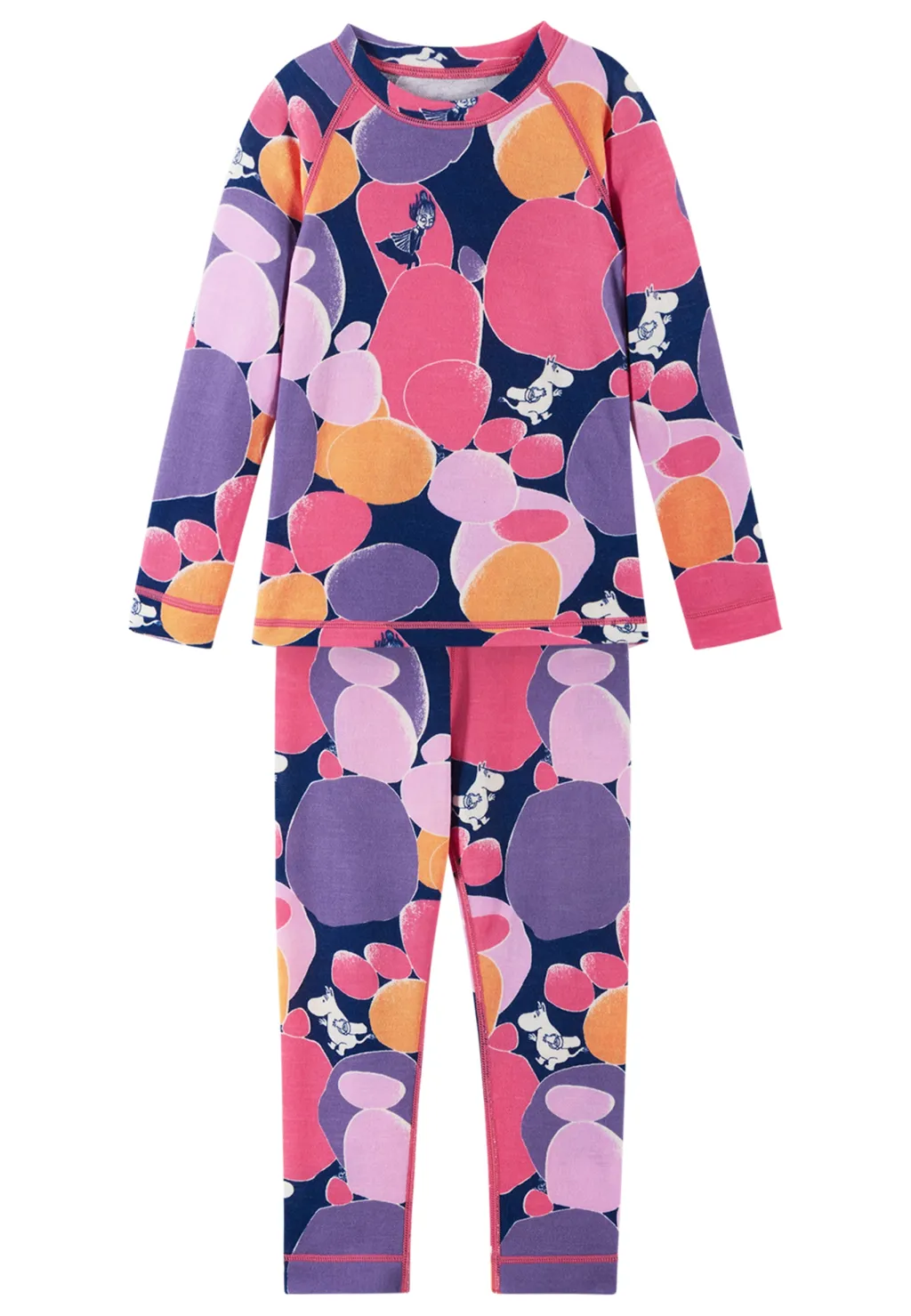 Clearance Moomin Trivsam Termiskt Baslager-set Soft Coral Barn Underställ