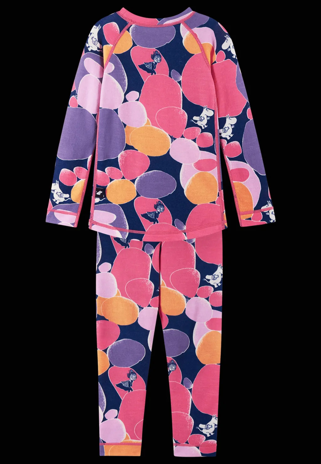 Clearance Moomin Trivsam Termiskt Baslager-set Soft Coral Barn Underställ