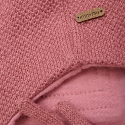 Clearance Mössa i Dusty Rose med avtagbar fuskpäls och knytband Barn Accessoarer
