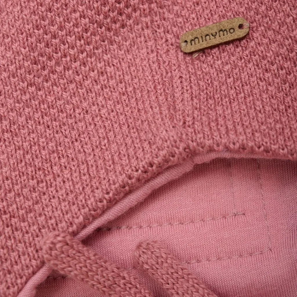 Clearance Mössa i Dusty Rose med avtagbar fuskpäls och knytband Barn Accessoarer