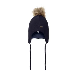New Mössa i Parisian Night med avtagbar fuskpäls och knytband Barn Accessoarer
