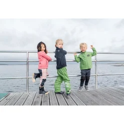 Hot Muskot Kids Fleecejacka Algae Green Barn Fleecekläder