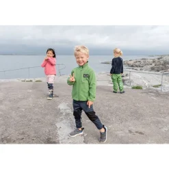 Hot Muskot Kids Fleecejacka Algae Green Barn Fleecekläder