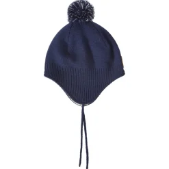 Narvik Helmet Beanie Med Fleecefoder Navy Barn Accessoarer