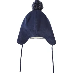 Narvik Helmet Beanie Med Fleecefoder Navy Barn Accessoarer