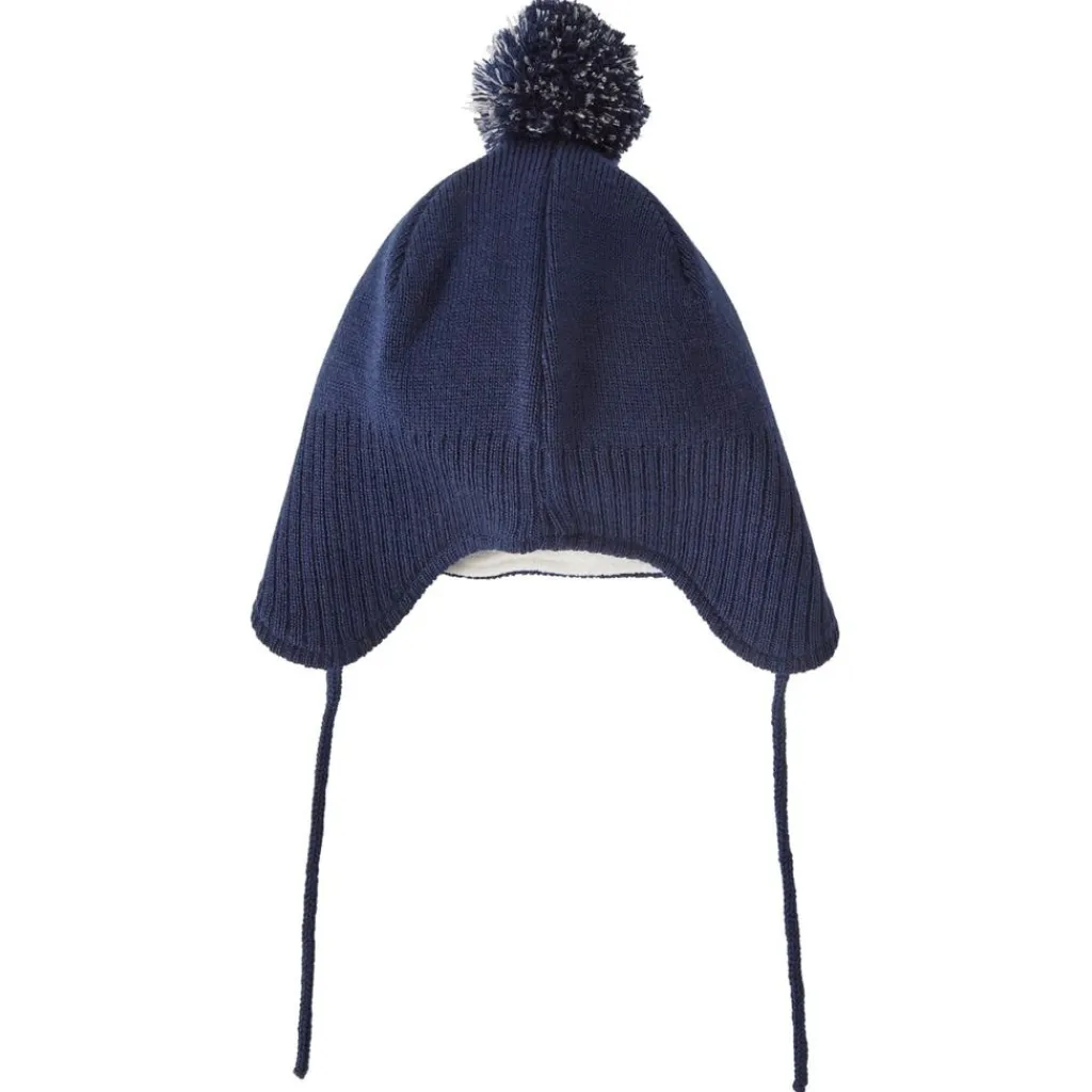 Narvik Helmet Beanie Med Fleecefoder Navy Barn Accessoarer