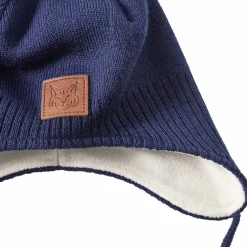 Narvik Helmet Beanie Med Fleecefoder Navy Barn Accessoarer