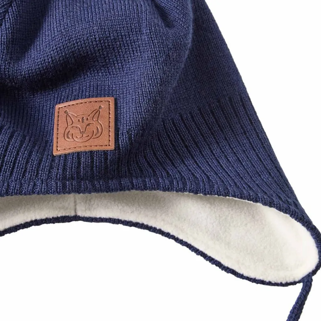Narvik Helmet Beanie Med Fleecefoder Navy Barn Accessoarer
