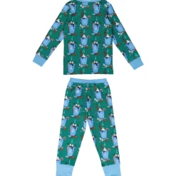 Discount Nightwear set with hot chocolate Petroleum Green Varm Choklad Pyjama Petroleum Green Barn Sovkläder