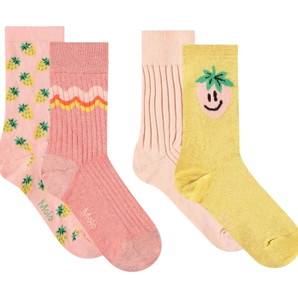Best Nomi 4-pack Socks Warm Coral Barn Underkläder