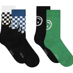 Best Norman 4-pack Socks Blue Flames Barn Underkläder