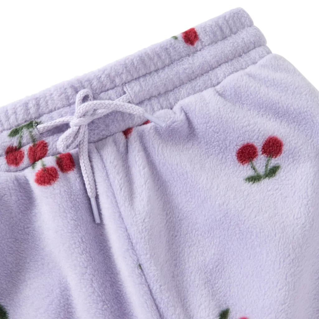Outlet Northpole Fleecebyxor Violet Cherry Barn Fleecekläder