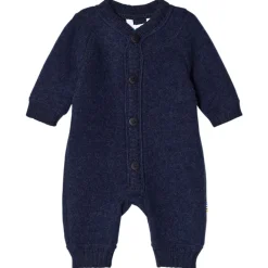 Hot Onesie Marinblå melange Barn Bodys & Bodysuits