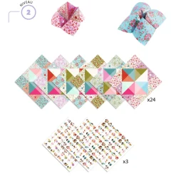New Origami Loppor I Ljusa Färger Flowers Kreativitet