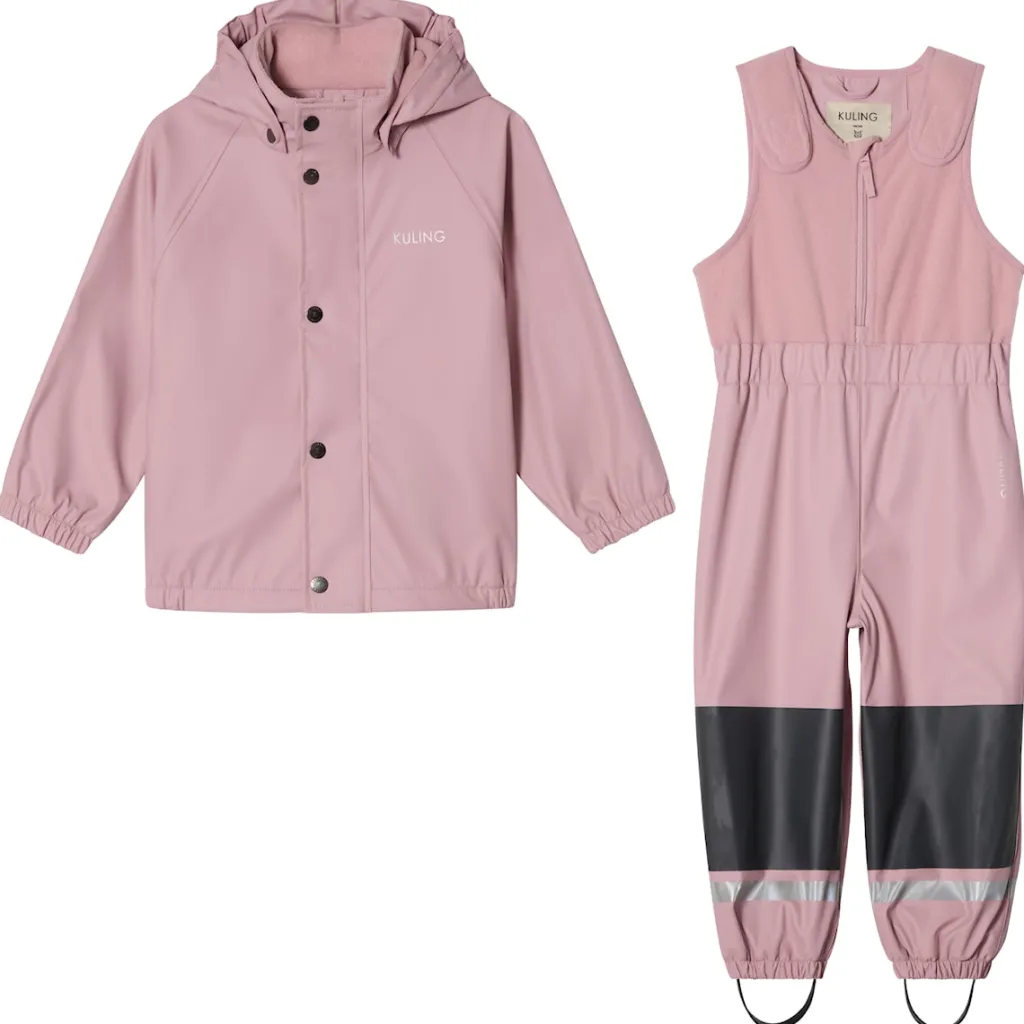 New Ottawa Fodrat Regnställ Dusty Pink Regnställ