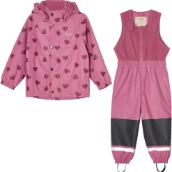 Discount Ottawa Fodrat Regnställ Mauve Hearts Regnställ