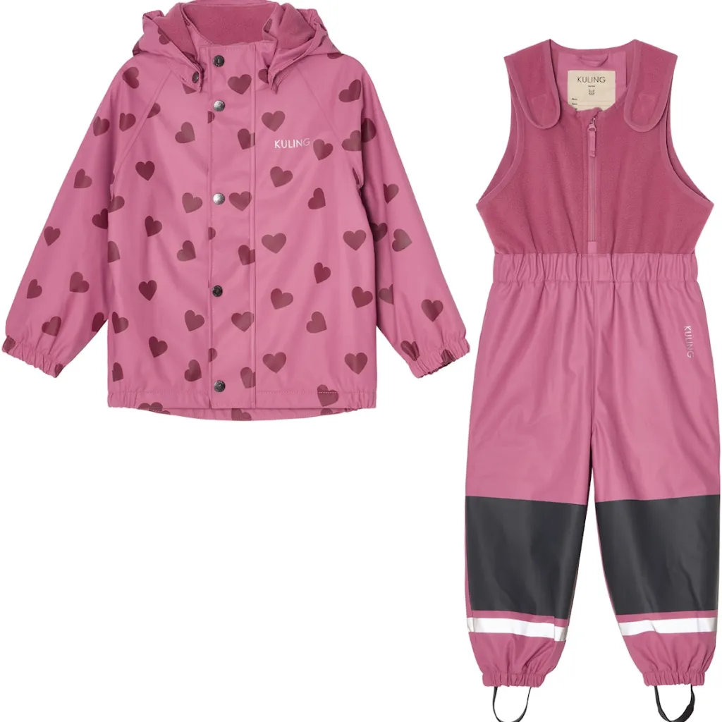Discount Ottawa Fodrat Regnställ Mauve Hearts Regnställ